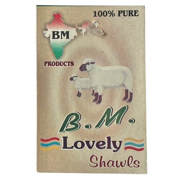 Sparkly Shawl With Fringe By B.M. Lovely Shawls Maroon Gold Black w/ tag - Picture 5 of 8